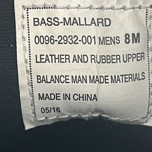 G.H. Bass Mens Mallard Waterproof Lace Up Rubber Gum Sole Duck Boots Size 8 M - Picture 5 of 10